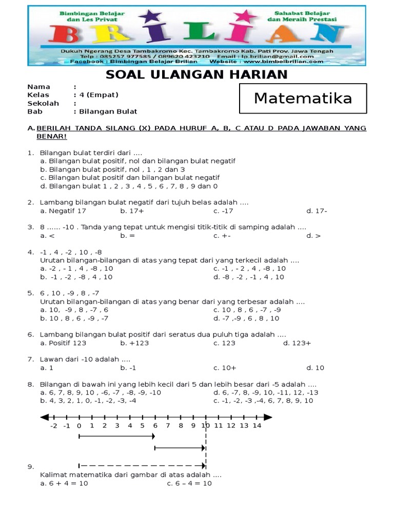 Soal Kelas 4 Semester 2 Matematika Dalchaebi