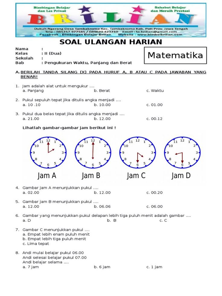 5 Contoh Soal Cerita Matematika Materi Satuan Kelas 4 Semester 2 yang Sering Keluar Ujian