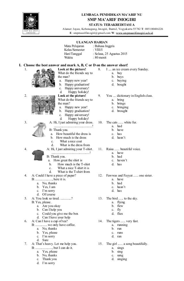 7 Rahasia Lolos Ujian dengan Contoh Soal Chapter 4 Bahasa Inggris Kelas 9 Kurikulum 2013