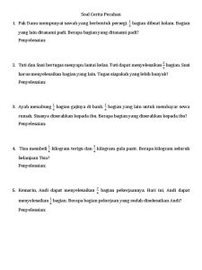 Mengurai Misteri Angka Soal Cerita Pecahan Kelas 4 Kurikulum 2013 yang