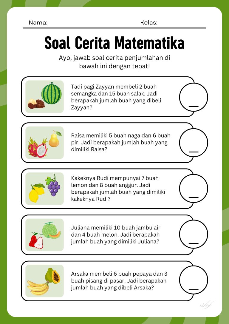 Ternyata Ini 5 Rahasia Mudah Mengerjakan Contoh Soal Cerita Matematika Kelas 4 SD Terbaru