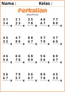 Best 13 Soal Perkalian Bersusun Kelas 4 SD Level 6 A dan Kunci Jawaban