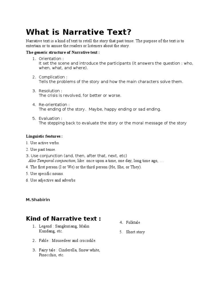 Contoh Soal Narrative Text - Contoh Soal Terbaru