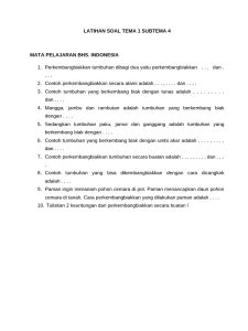 Latihan Soal Tema 1 Subtema 4 PDF