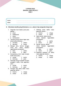 soal bahasa jawa kelas 3 sd