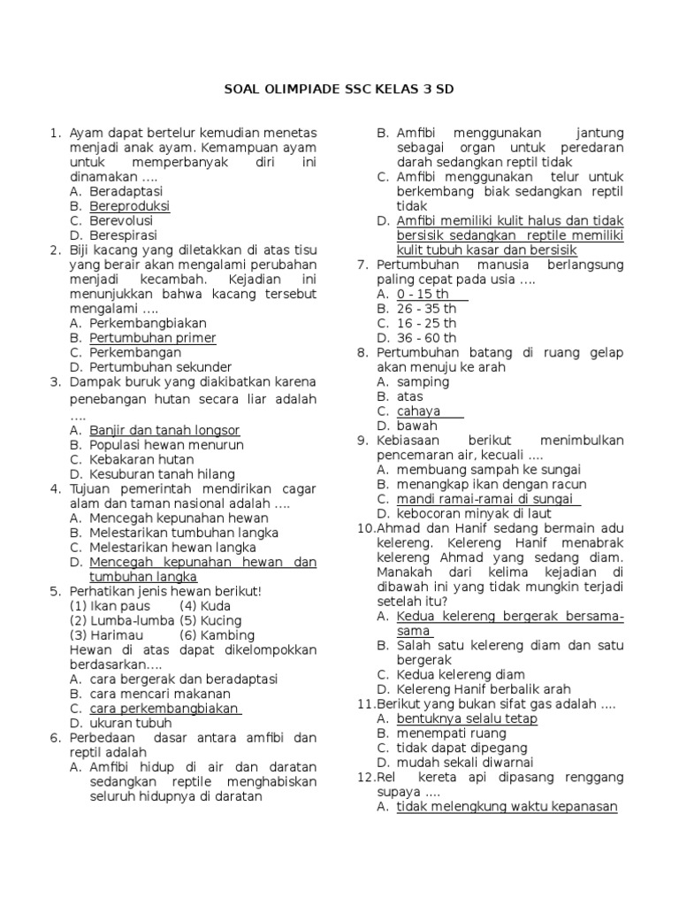 7 Rahasia Sukses OSN SD: kumpulan soal olimpiade ipa kelas 3 dan 4 sd yang Wajib Tahu!