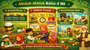20 Latihan Soal SAS Akidah Akhlak Kelas 4 MI Semester 2 Sesuai KMA 183