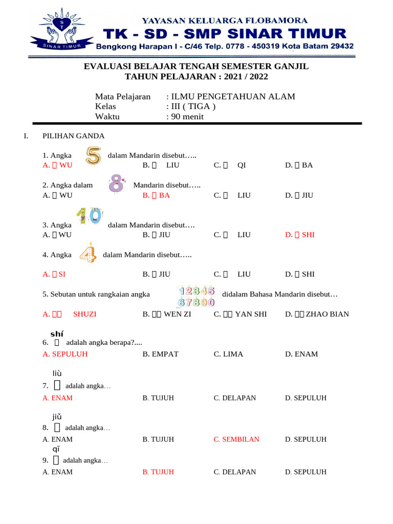 Kumpulan Soal Mid Semester Kelas 3 SD Semua Mapel yang Sering Muncul, Wajib Dipelajari Sebelum Ujian 2026