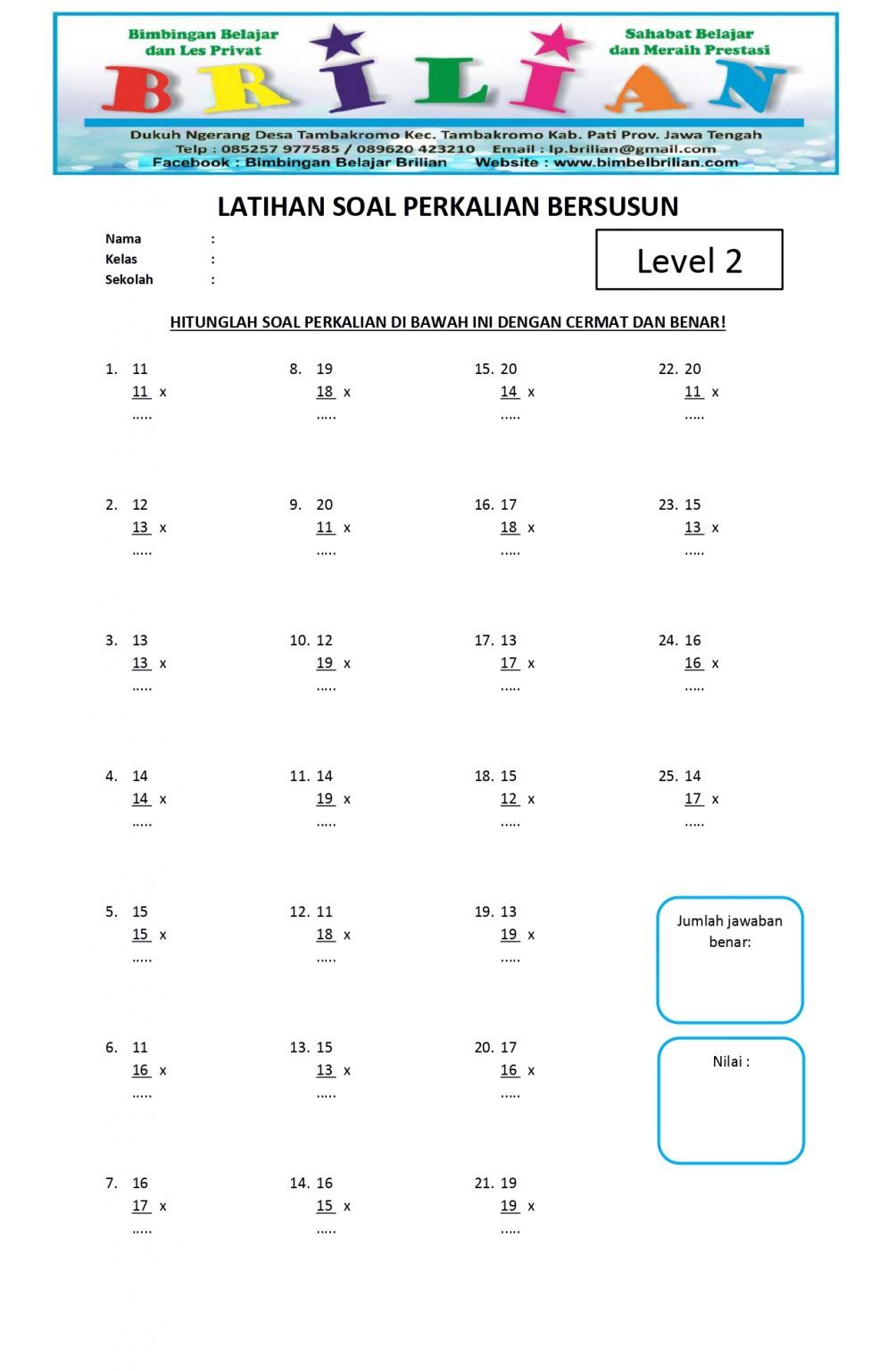 Terungkap Segitiga Sama Kaki dengan 5 Contoh Soal Perkalian Susu Kebawah Kelas 2 SD