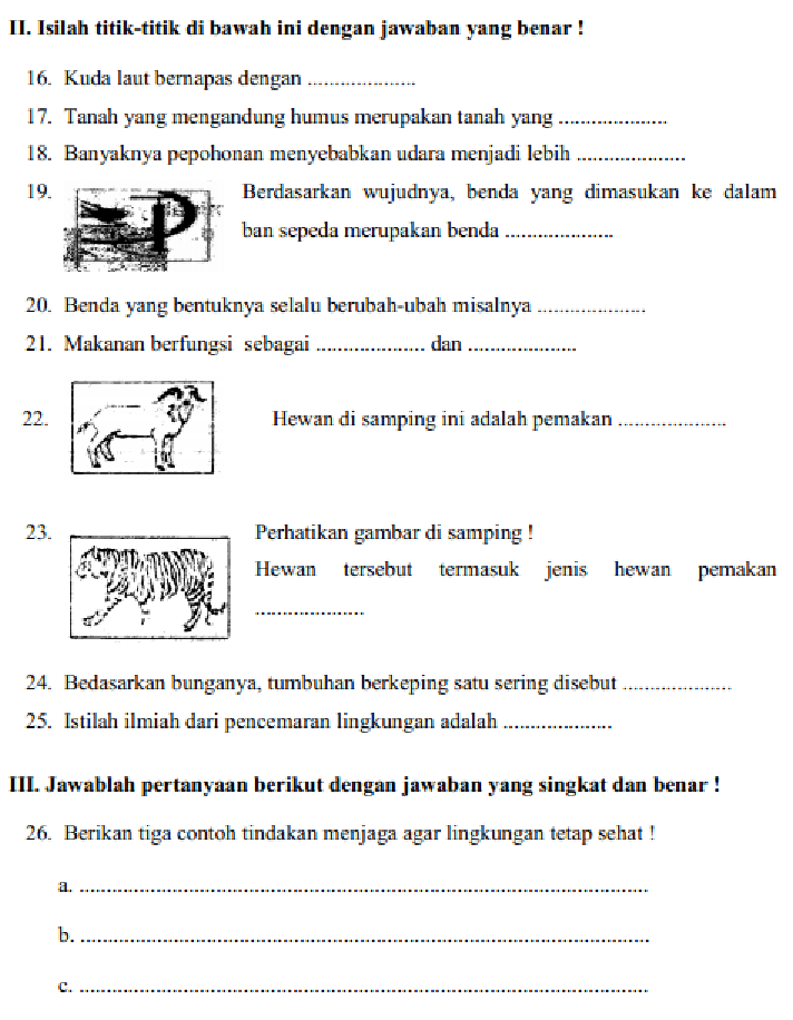 Bersiap Menghadapi Ulangan Akhir Semester 2 IPA Kelas 3 SD Kumpulan Bersiap Menghadapi Ulangan Akhir Semester 2 IPA Kelas 3 SD Kumpulan