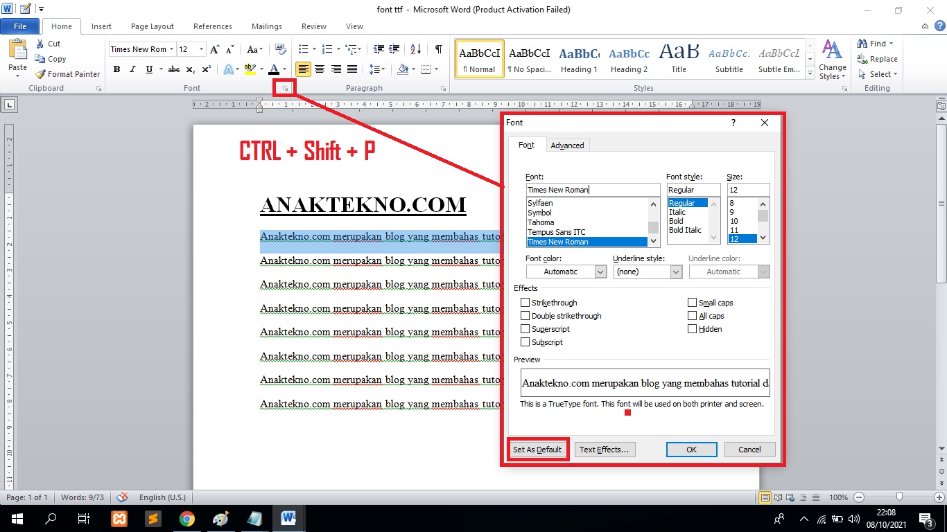 Rahasia Mengubah Default Font Word 2010 dalam 3 Langkah Cepat Dokumen Terlihat Basi Rahasia Mengubah Default Font Word 2010 dalam 3 Langkah Cepat Dokumen Terlihat Basi