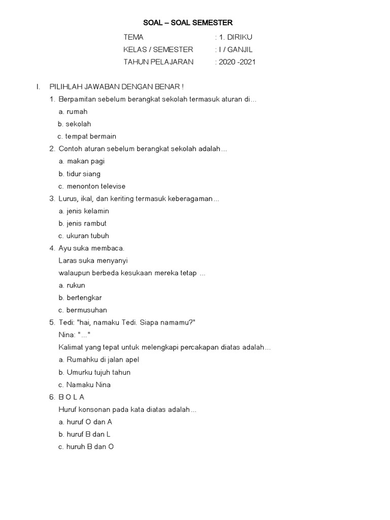 Rahasia Sukses Belajar dengan Silabus untuk MTS Kelas 1 Semester Ganjil Soal Ujian Terbaru Rahasia Sukses Belajar dengan Silabus untuk MTS Kelas 1 Semester Ganjil Soal Ujian Terbaru